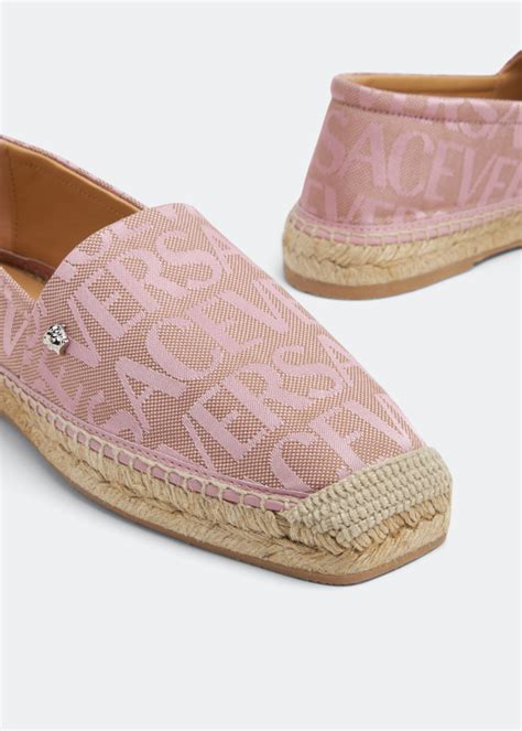 versace pink espadrilles|versace allover espadrilles.